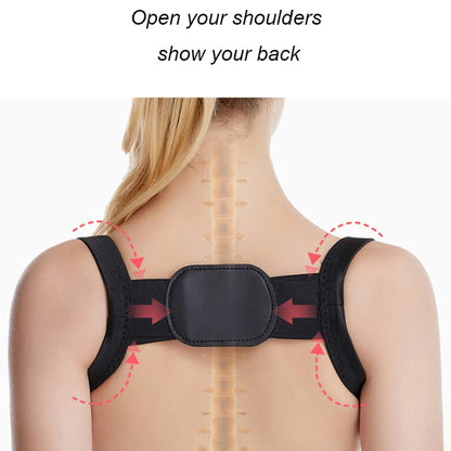 Back Posture Corrector Belt Adjustable Shoulde Neck Spine Reshape Body for Column Posture Correction for Women Men Straightener