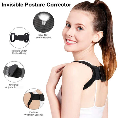 Back Posture Corrector Belt Adjustable Shoulde Neck Spine Reshape Body for Column Posture Correction for Women Men Straightener