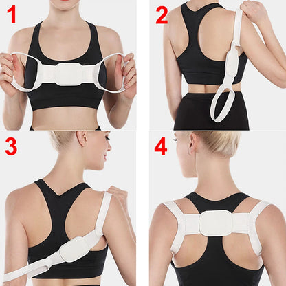 Back Posture Corrector Belt Adjustable Shoulde Neck Spine Reshape Body for Column Posture Correction for Women Men Straightener