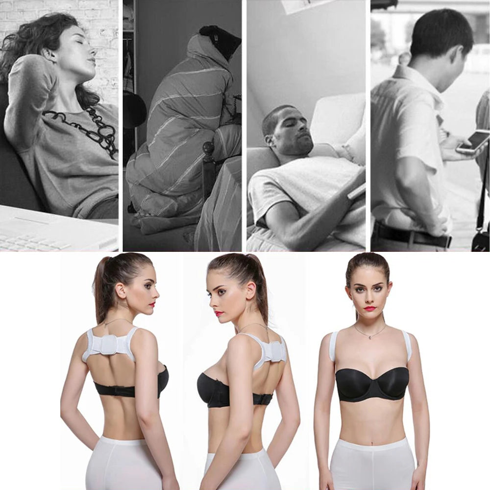 Back Posture Corrector Belt Adjustable Shoulde Neck Spine Reshape Body for Column Posture Correction for Women Men Straightener